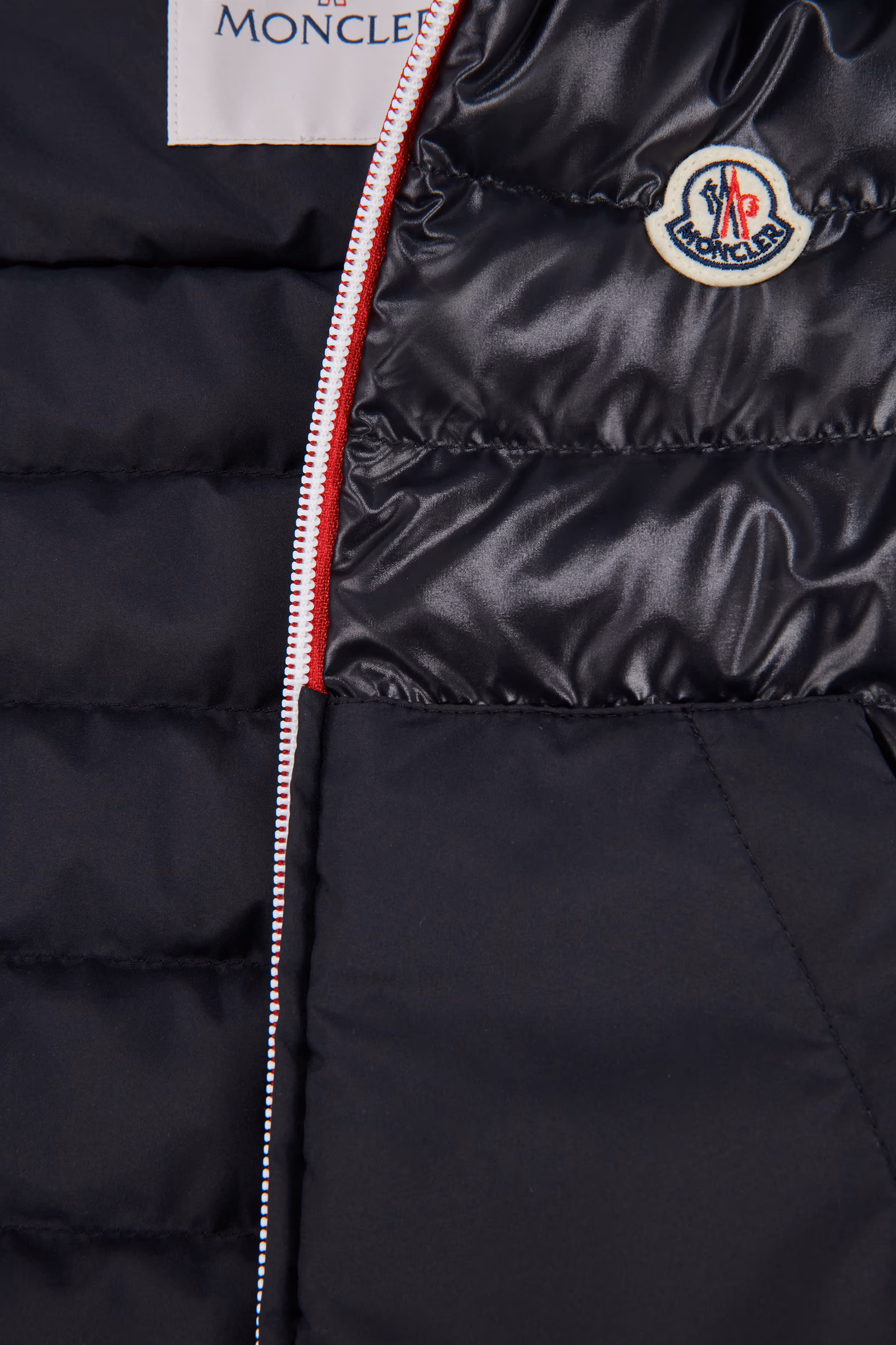 Apatou Hooded Down Vest Boy Night Blue Moncler 3